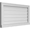 Ekena Millwork Vertical Surface Mount PVC Gable Vent: Functional, w/ 2"W x 2"P Brickmould Sill Frame, 34"W x 18"H GVPVE34X1803SF - alternate 3